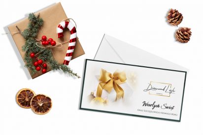 Firmowe biznesowe eleganckie kartka świąteczna dla firm ZB19