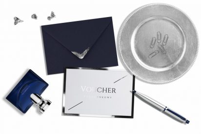 Voucher Bon podarunkowy – Karta podarunkowa upominkowa złota srebrna VZ10