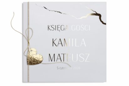 KSIĘGA GOśCI / MINIMALISTYCZNA / ZŁOTA / KGZ01-AH11