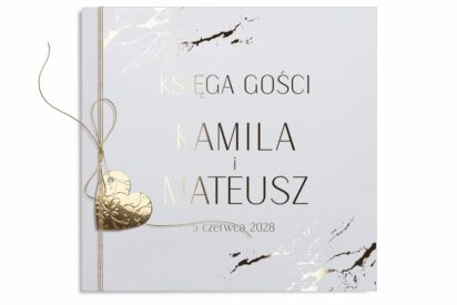 KSIĘGA GOśCI / MINIMALISTYCZNA / ZŁOTA / KGZ01-AH12