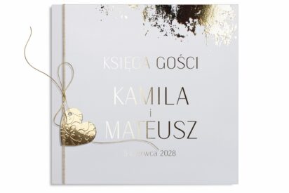 KSIĘGA GOśCI / MINIMALISTYCZNA / ZŁOTA / KGZ01-AH15