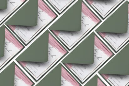 ZAPROSZENIA ŚLUBNE / MINIMALISTYCZNE / multicolor / ZSM08-ah6
