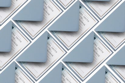 ZAPROSZENIA ŚLUBNE / MINIMALISTYCZNE / multicolor / ZSM08-ah8
