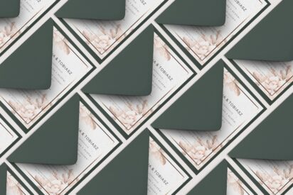ZAPROSZENIA ŚLUBNE / MINIMALISTYCZNE / multicolor / ZSM08-ah40