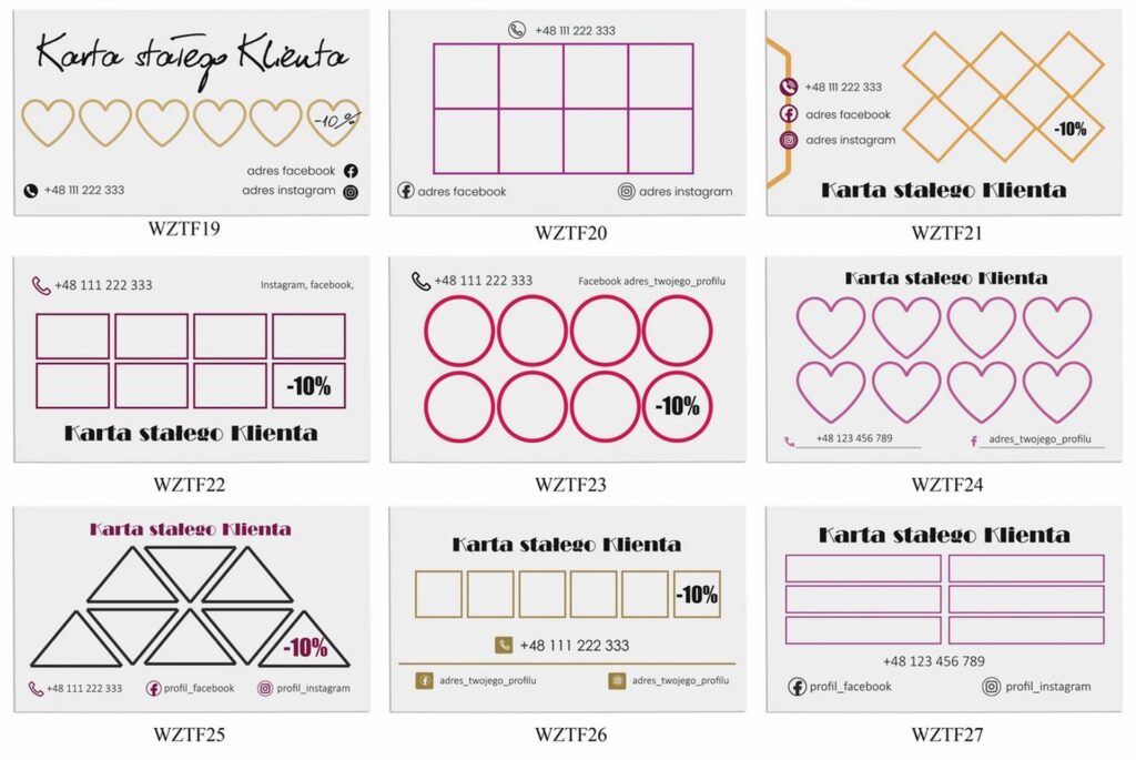 Terminarz Karta Beauty Logo Zlote Zlocone Tf1 Ah1 08