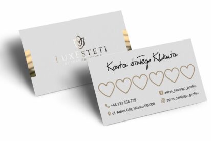 Terminarz / KARTA / Beauty / logo złote / złocone / tf1-AH2