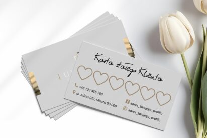 Terminarz / KARTA / Beauty / logo złote / złocone / tf1-AH2