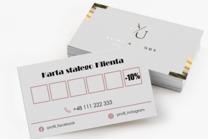 Terminarz / KARTA / Beauty / logo złote / złocone / tf1-AH4
