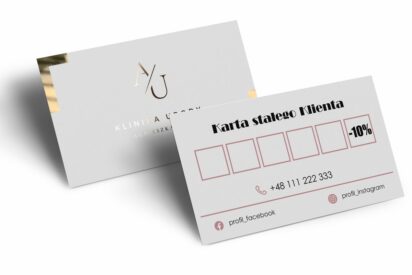 Terminarz / KARTA / Beauty / logo złote / złocone / tf1-AH4