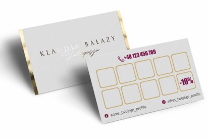 Terminarz / KARTA / Beauty / logo złote / złocone / tf1-AH5