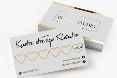 Terminarz / KARTA / Beauty / logo złote / złocone / tf1-AH6