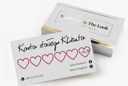 Terminarz / KARTA / Beauty / logo złote / złocone / tf1-AH9