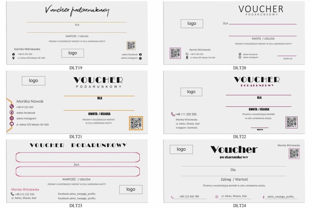 Vouchery Podarunkowe Dl Beauty Logo Zlote Zlocone Dl1 Ah1 08