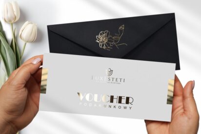 VOUCHERY PODARUNKOWE / DL / BONY / Beauty / logo złote / DL1-AH2