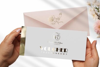 VOUCHERY PODARUNKOWE / DL / BONY / Beauty / logo złote / DL1-AH3
