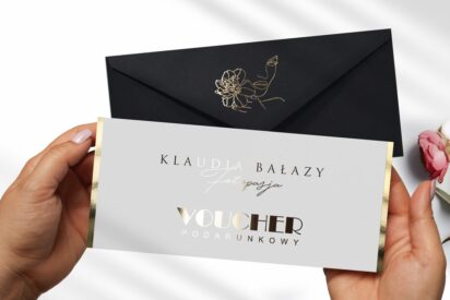VOUCHERY PODARUNKOWE / DL / BONY / Beauty / logo złote / DL1-AH5