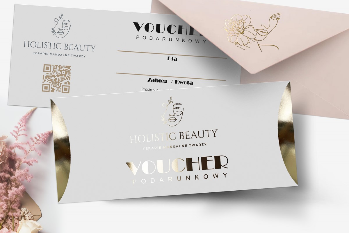 VOUCHERY PODARUNKOWE / DL / BONY / Beauty / logo złote / DL1-AH8