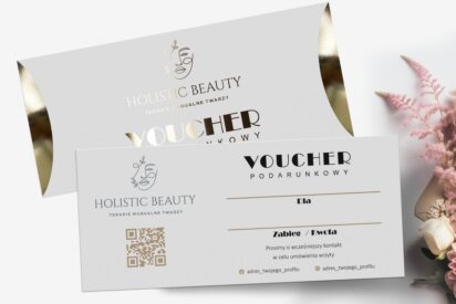 VOUCHERY PODARUNKOWE / DL / BONY / Beauty / logo złote / DL1-AH8