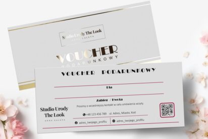VOUCHERY PODARUNKOWE / DL / BONY / Beauty / logo złote / DL1-AH9