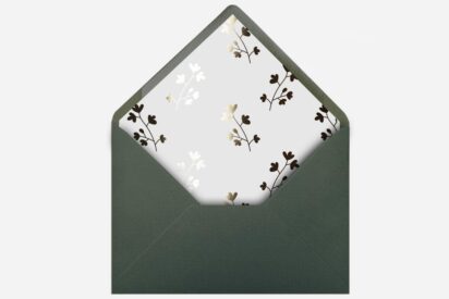 wklejka do koperty / ZŁOCONA / wkZ4