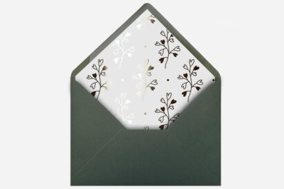 wklejka do koperty / ZŁOCONA / wkZ5