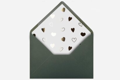 wklejka do koperty / ZŁOCONA / wkZ7